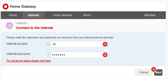 internet account